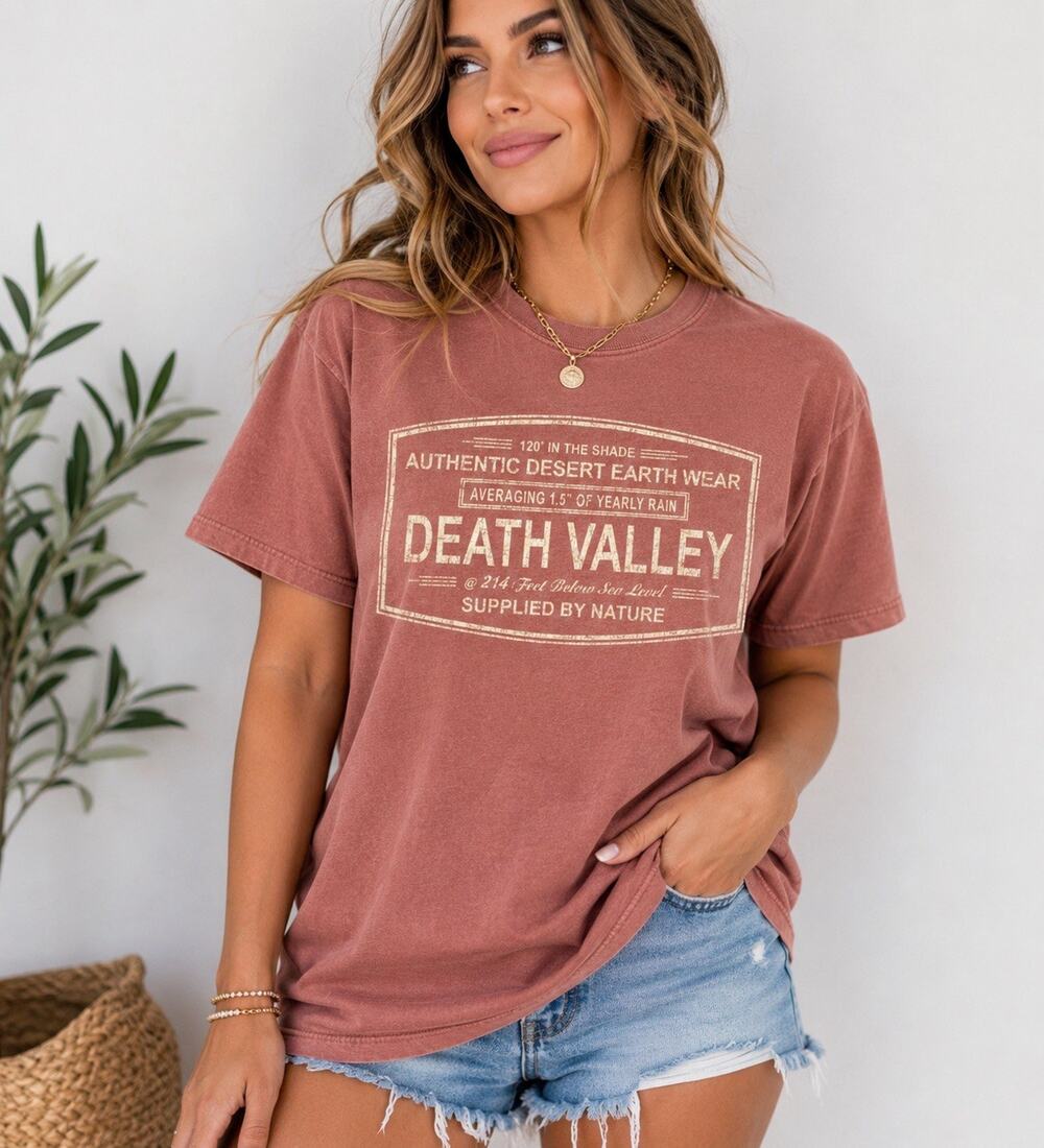 Death Valley National Park T-Shirt Small Pink Authentic Desert Wear Xanterra